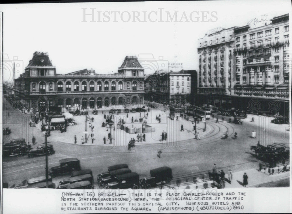 1940 Press Photo Brussells Belgium - Historic Images