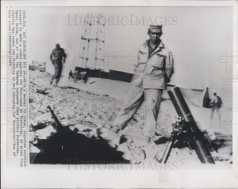 1963 Press Photo Algerian Soldiers - Historic Images