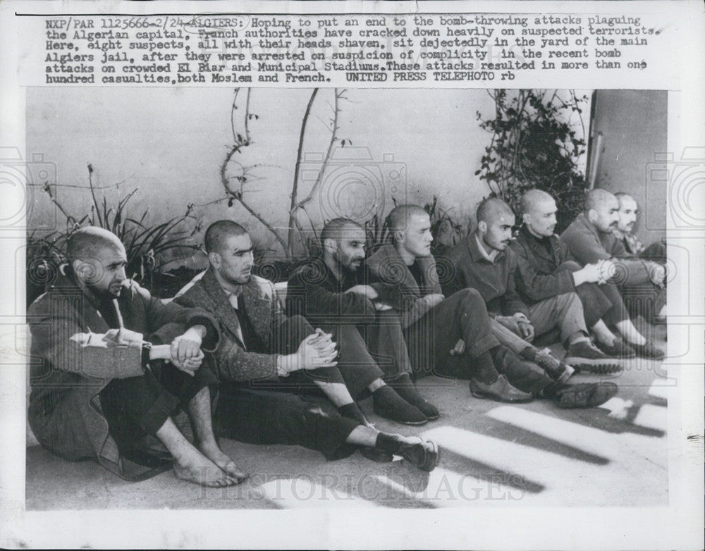 1957 Press Photo Algiers Rioting - Historic Images