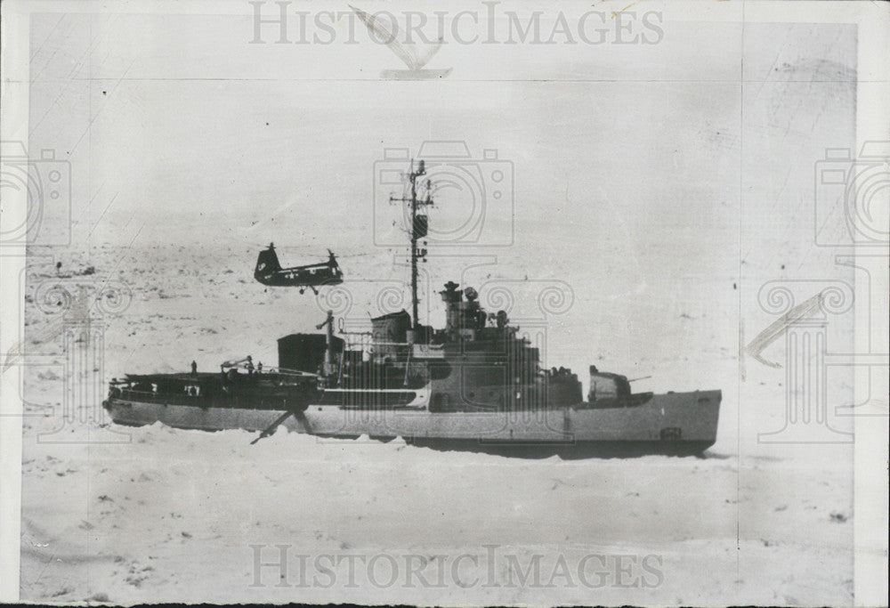 1954 Press Photo Navy icebreaker ship USS Burton Island - Historic Images