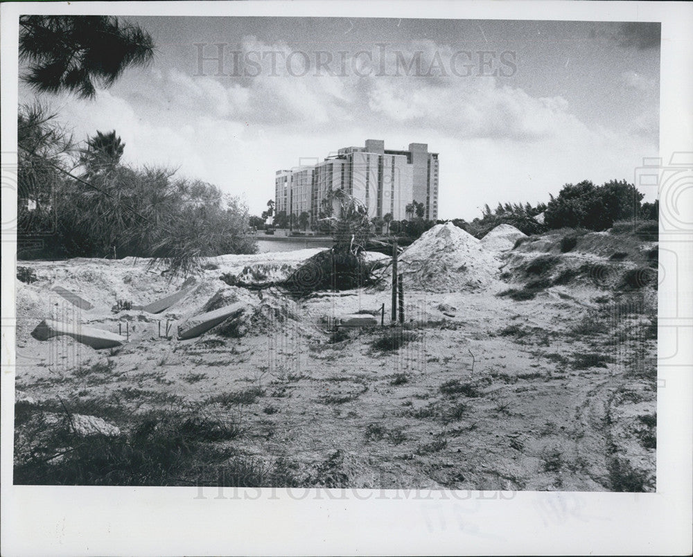 1980 Press Photo St Petersburg, Star Island Construction - Historic Images