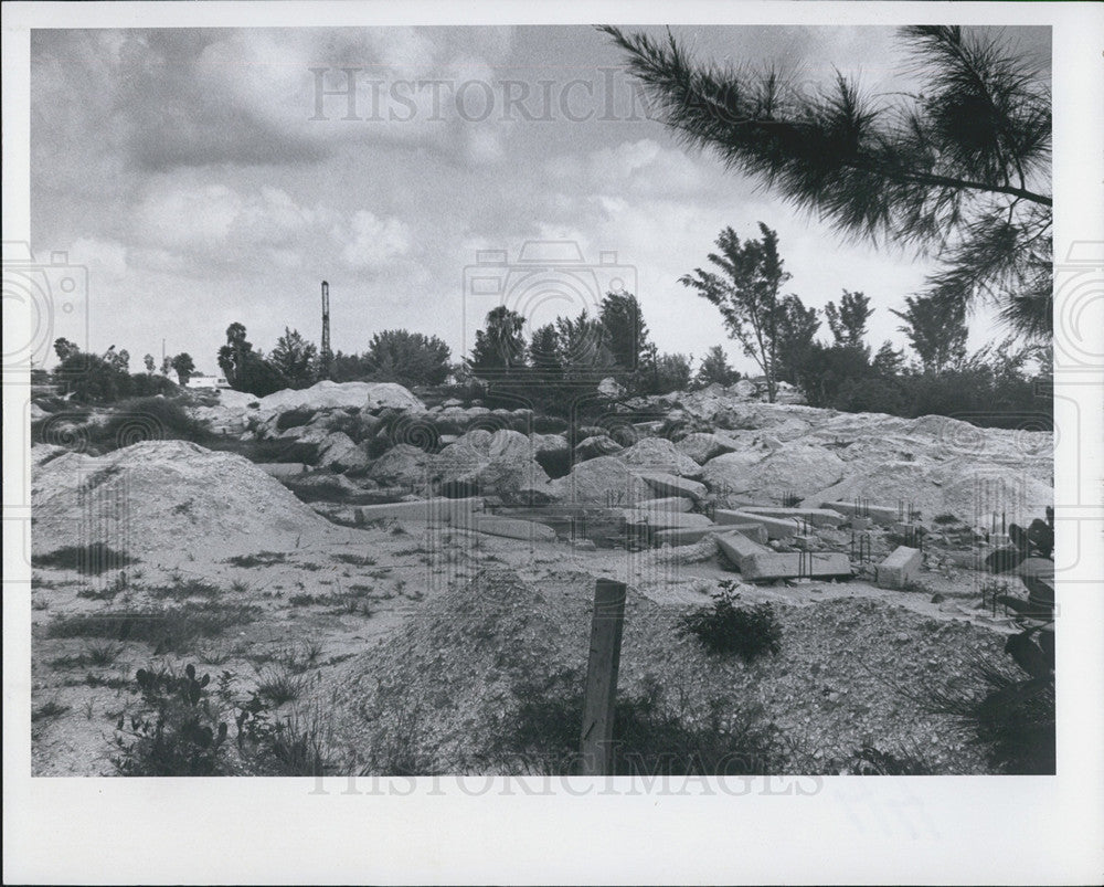 1980 Press Photo St Petersburg, Star Island Construction - Historic Images