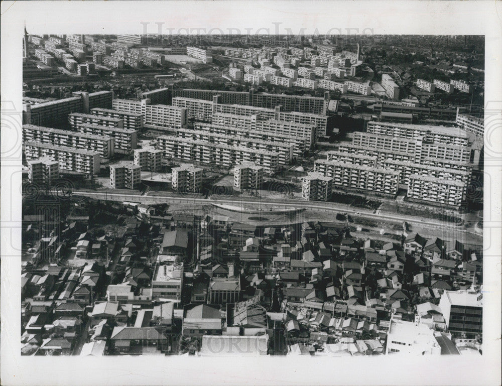 1965 Press Photo Housing projects in Toyko,Japan - Historic Images