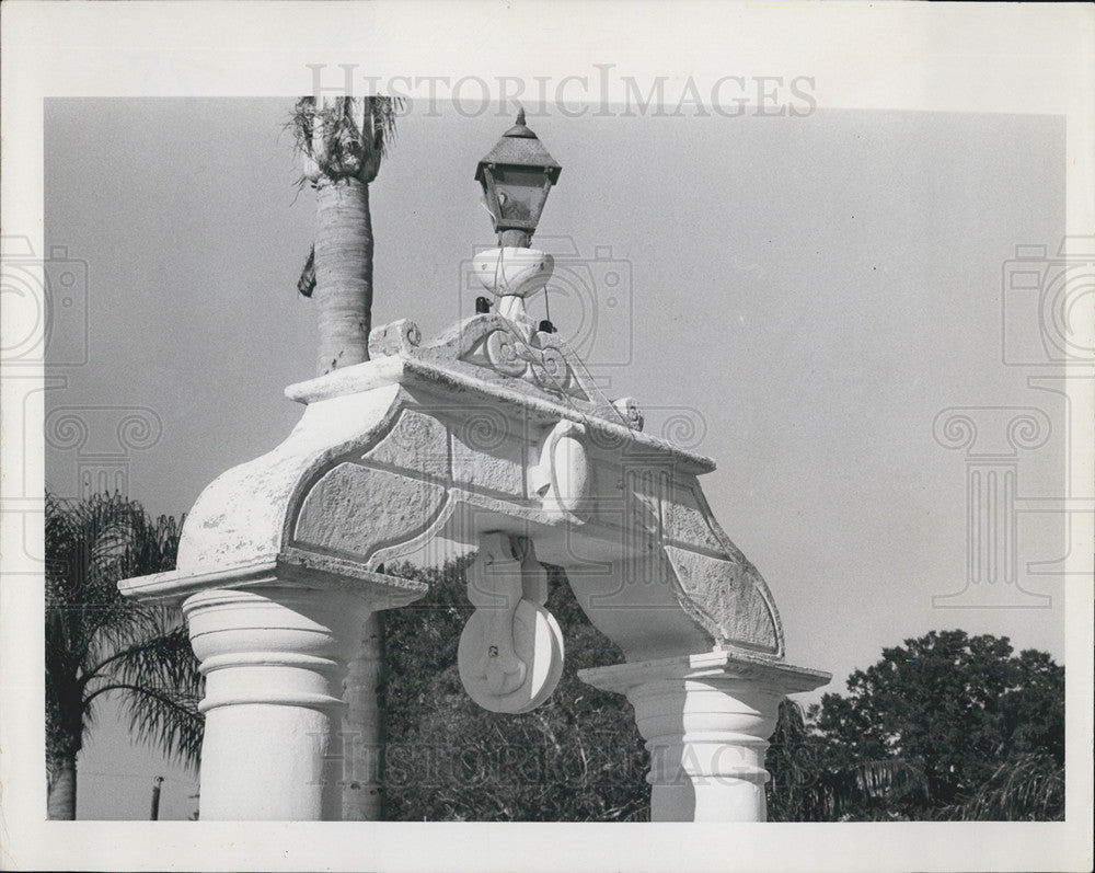 1967 Press Photo Stonehenge of St Petersburg Florida - Historic Images