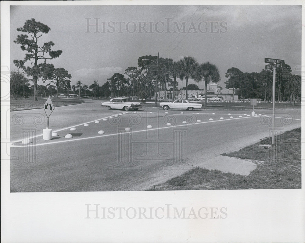 1966 Press Photo St Petersburg, 34th Street, 22nd Avenue North Intersection - Historic Images