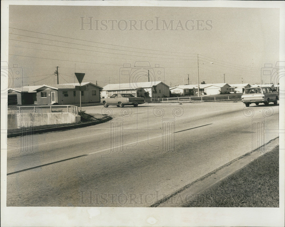 1971 Press Photo St Petersburg Intersection 58th Street, 26th Avenue - Historic Images