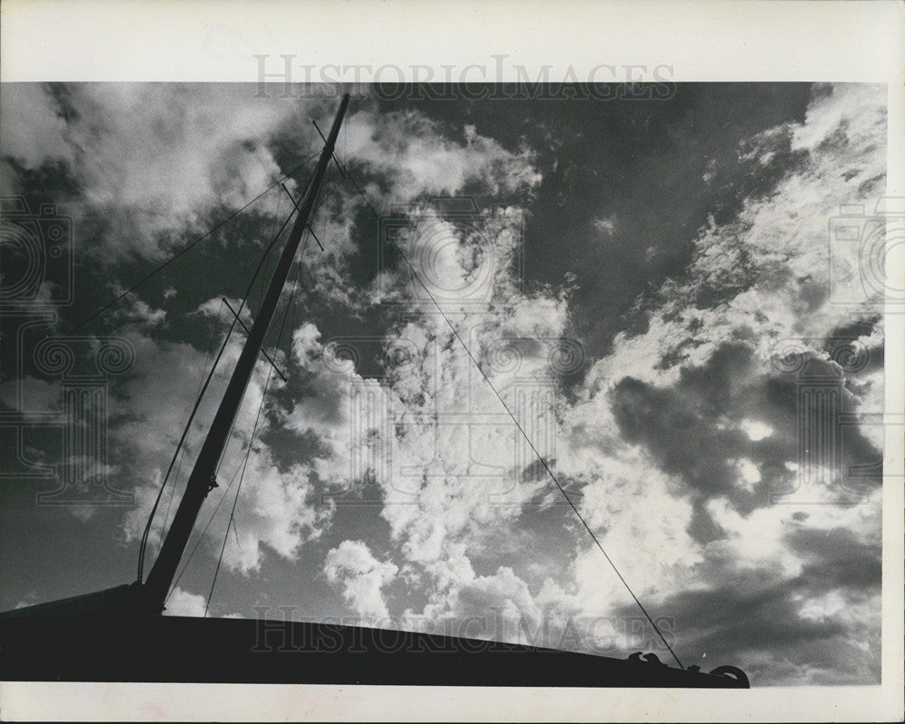 1969 Press Photo Ship Mast, St Petersburg Marina - Historic Images