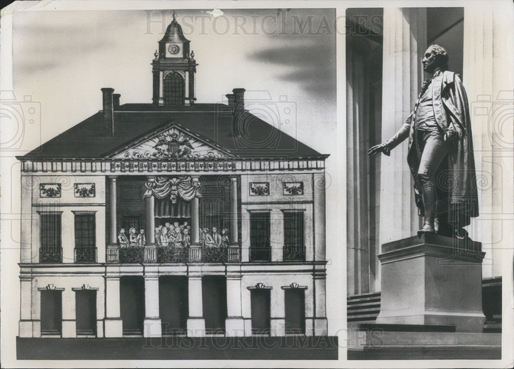 Press Photo A memorial to US President - Historic Images