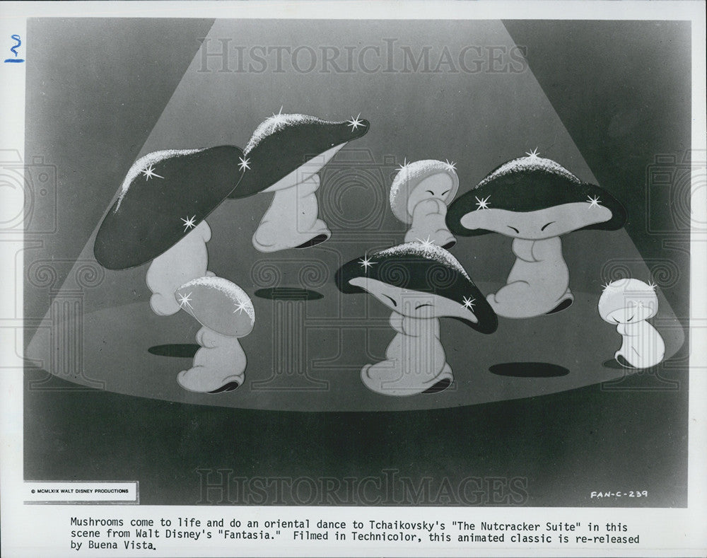 1999 Press Photo COPY Mushrooms Come to Life In Disney&#39;s Animated Fantasia - Historic Images