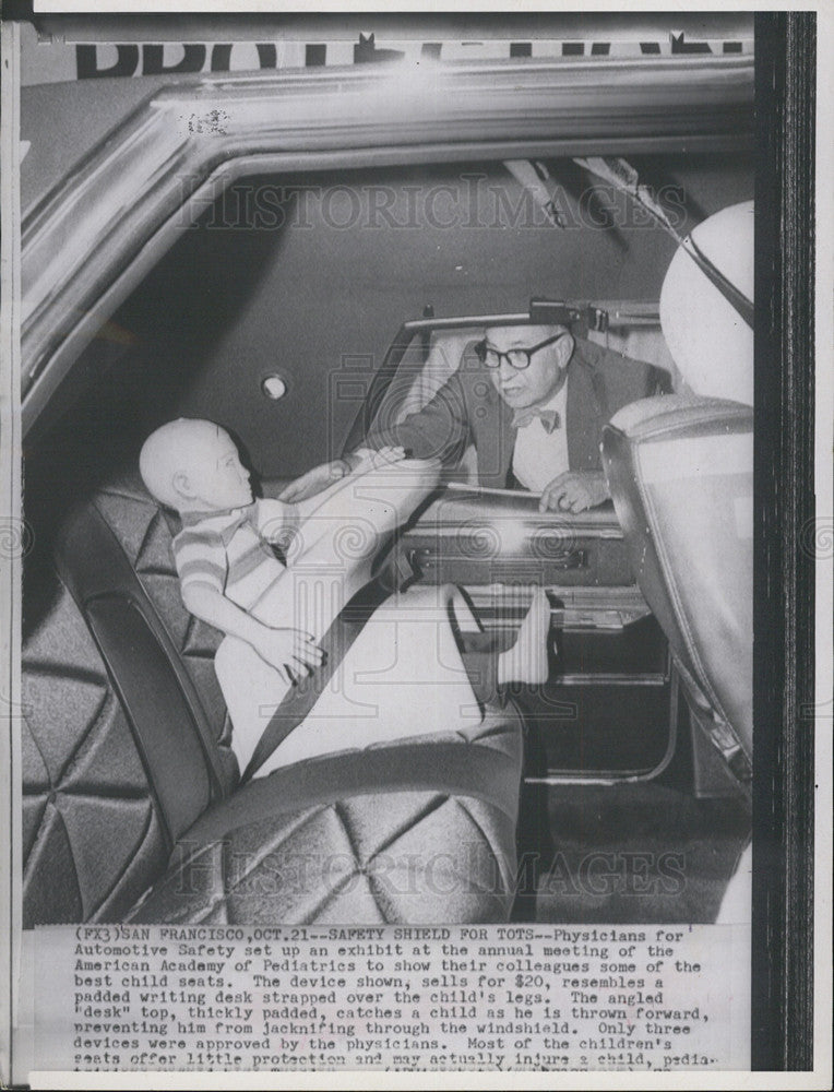 1970 Press Photo Automotive safety test dummy - Historic Images