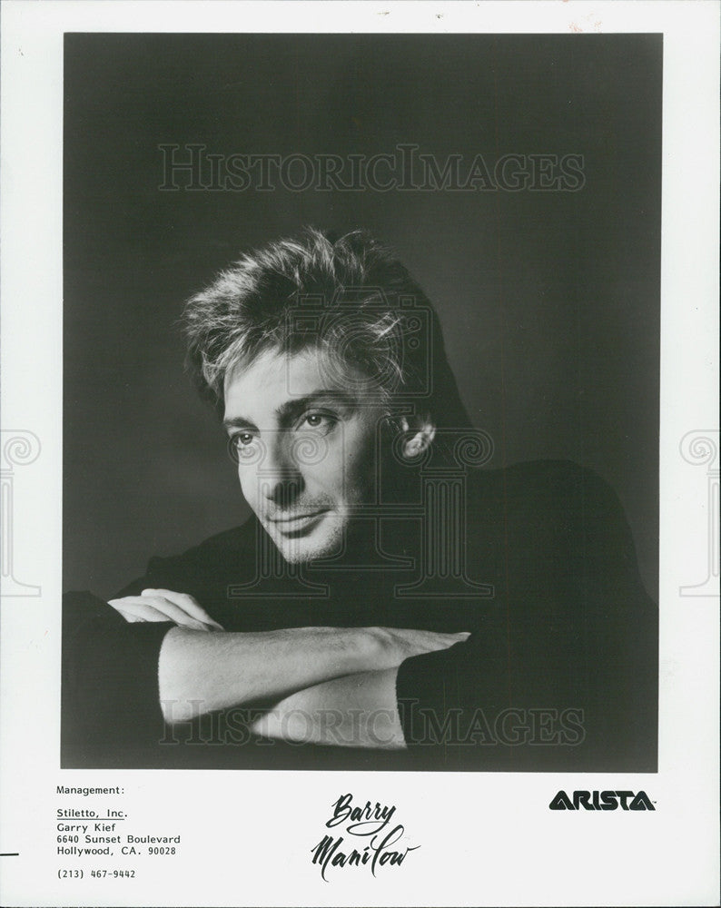 Press Photo Barry Manilow - Historic Images