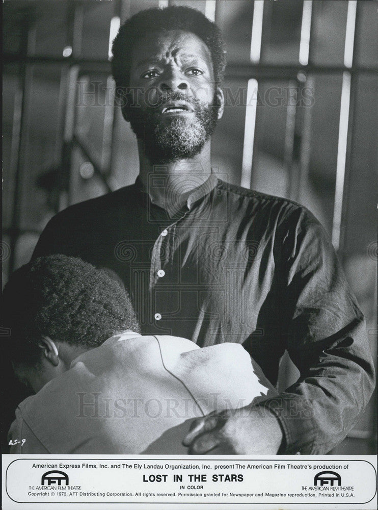 1974 Press Photo Brock Peters, Lost in the Stars - Historic Images