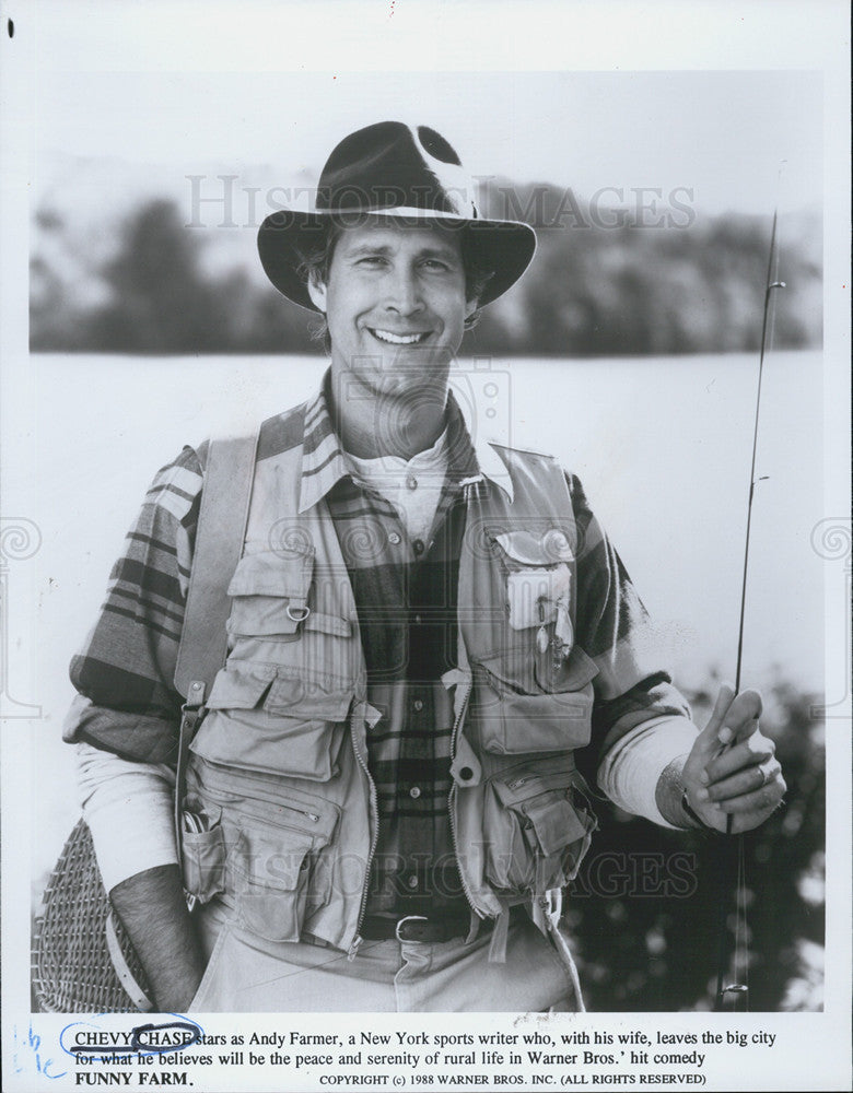 1993 Press Photo Chevy Chase, Funny Farm - Historic Images