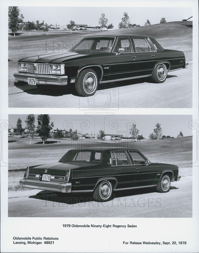 1978 Press Photo 1979 Oldsmobile 98 Regency Sedan - Historic Images