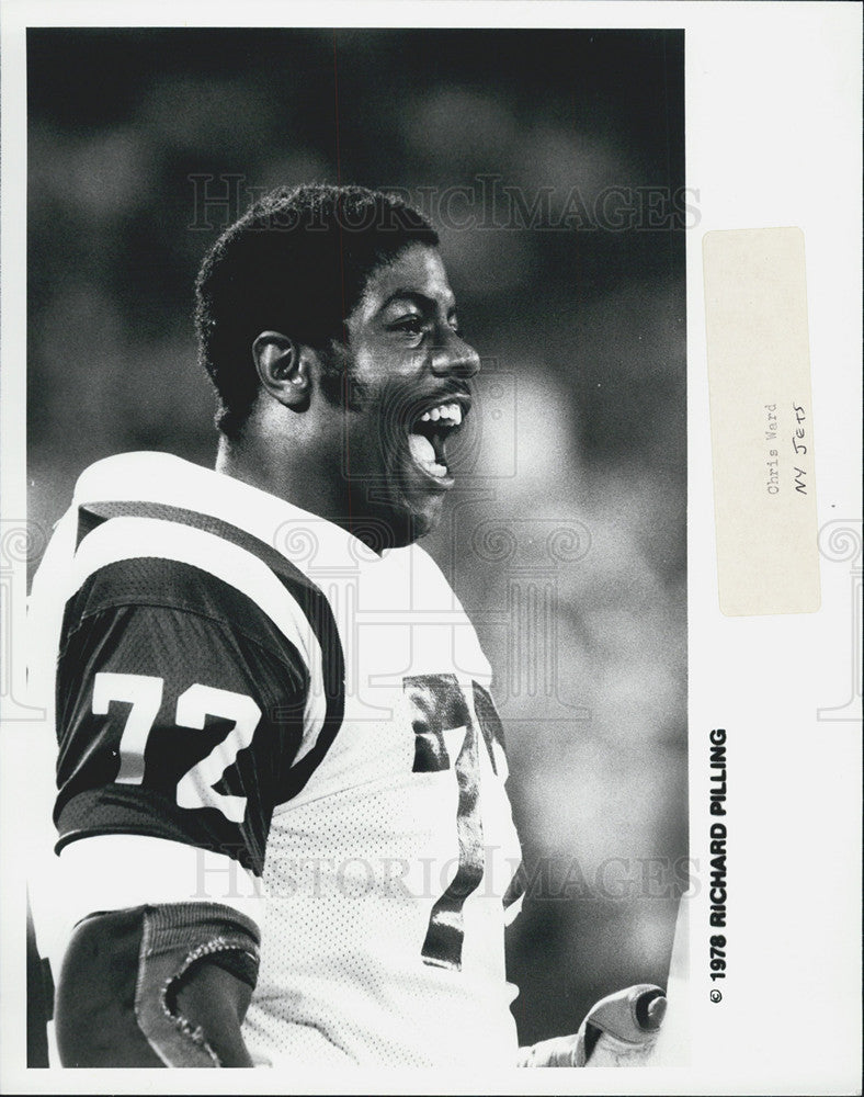 Richard Pilling,NY Jets 1978 Vintage Press Photo Print - Historic Images