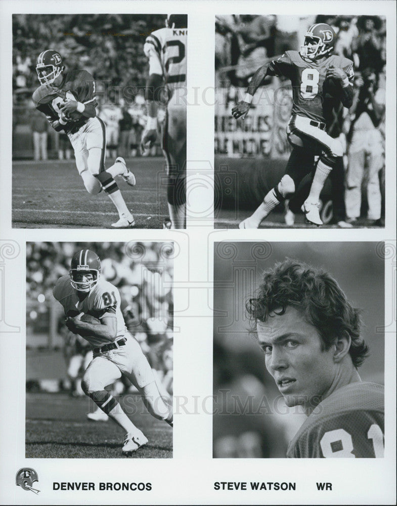 Denver Broncos, Steve Watson Wid erec Undated Vintage Press Photo Print -  Historic Images