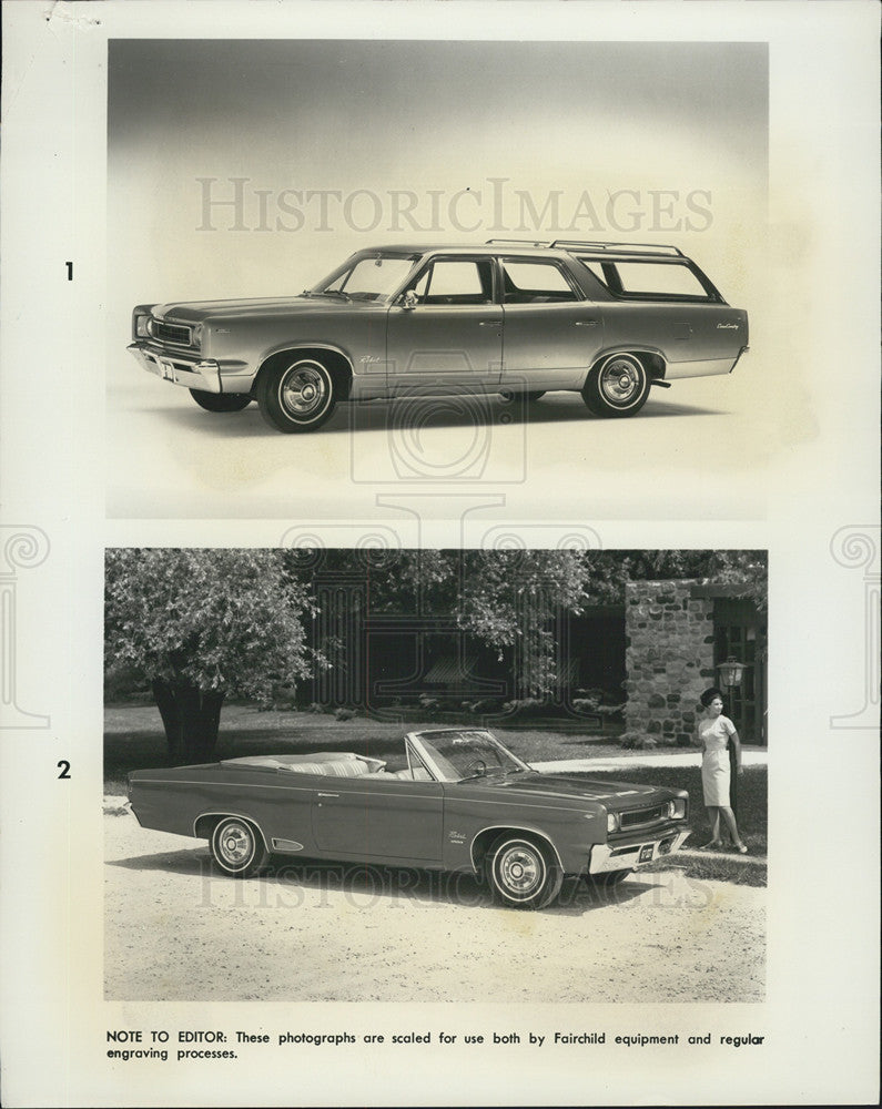 1966 Press Photo Station Wagon and new convertible - Historic Images