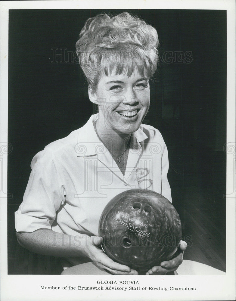 1972 Press Photo Gloria bouvia former Natl All Star Champion Bowler - Historic Images