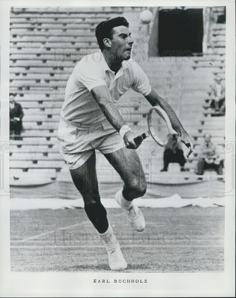 Press Photo Earl Butch Buchholz US Tennis - Historic Images