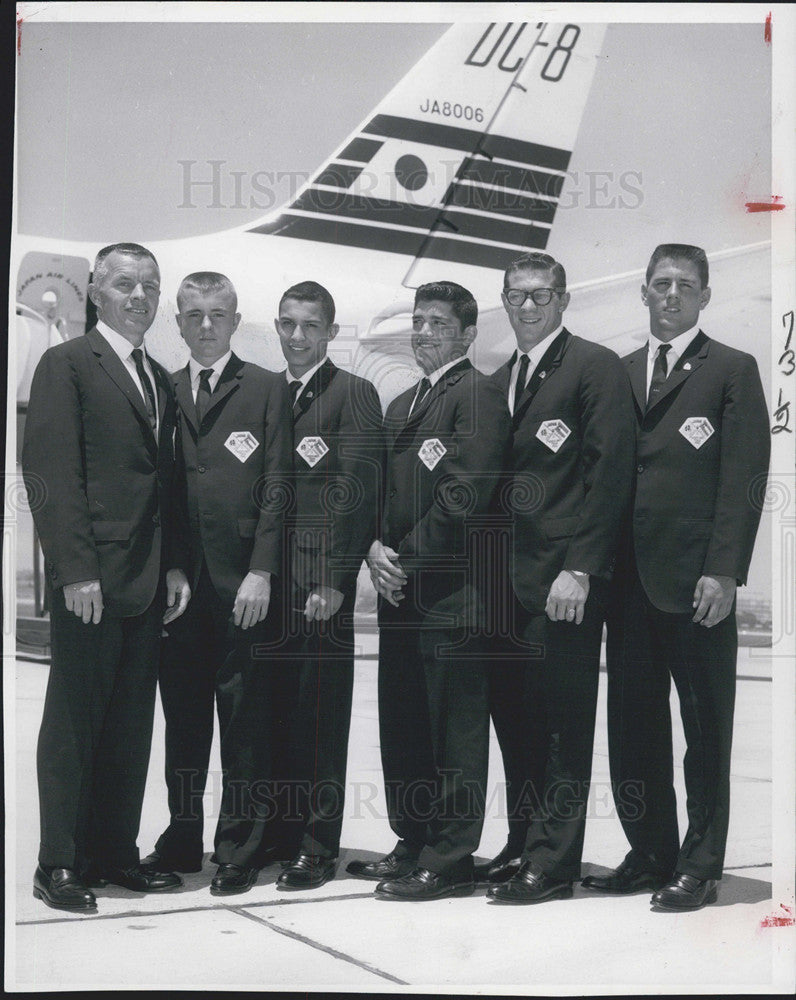 1962 Press Photo Oklahoma and Colorado High Schoolers Wrestlers tour Japan - Historic Images