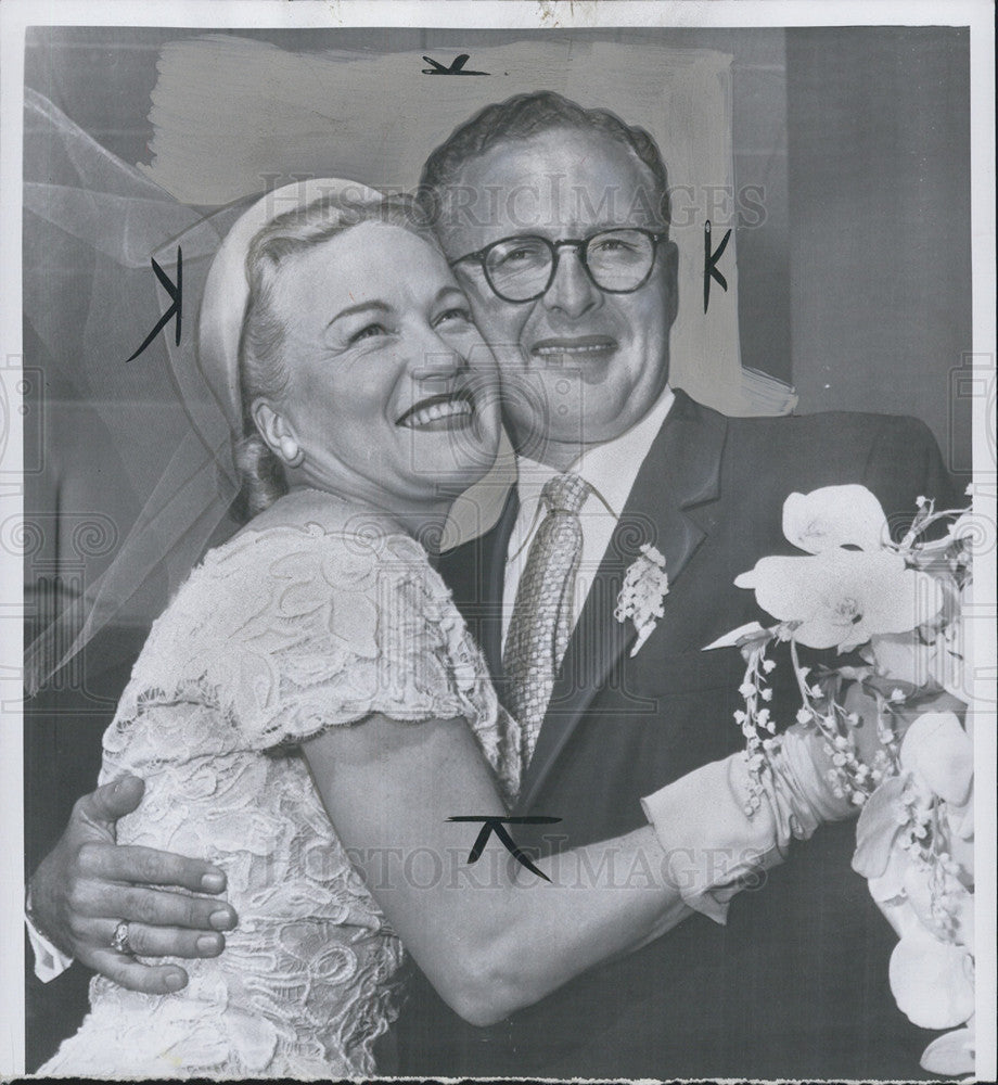 1955 Press Photo Opera Singer Dorothy Kirsten and Husband Douglas French after - Historic Images