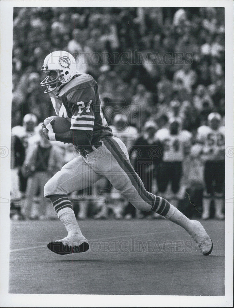 1980 Press Photo Delvin Williams Running Back For Miami Dolphins Football - Historic Images