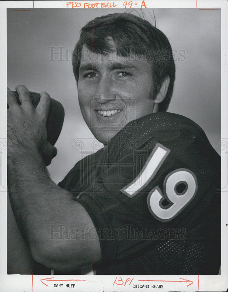 1975 Press Photo Chicago Bears Gary Huff - Historic Images