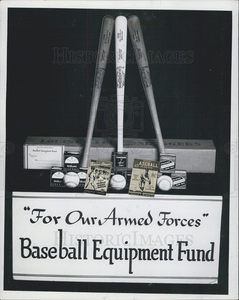 Press Photo Baseball Equipment Fund - Historic Images