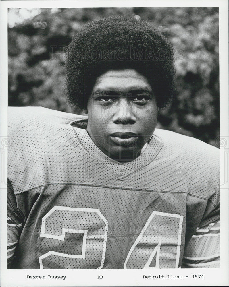 Press Photo Dexter Bussey from the Detroit Lions - Historic Images