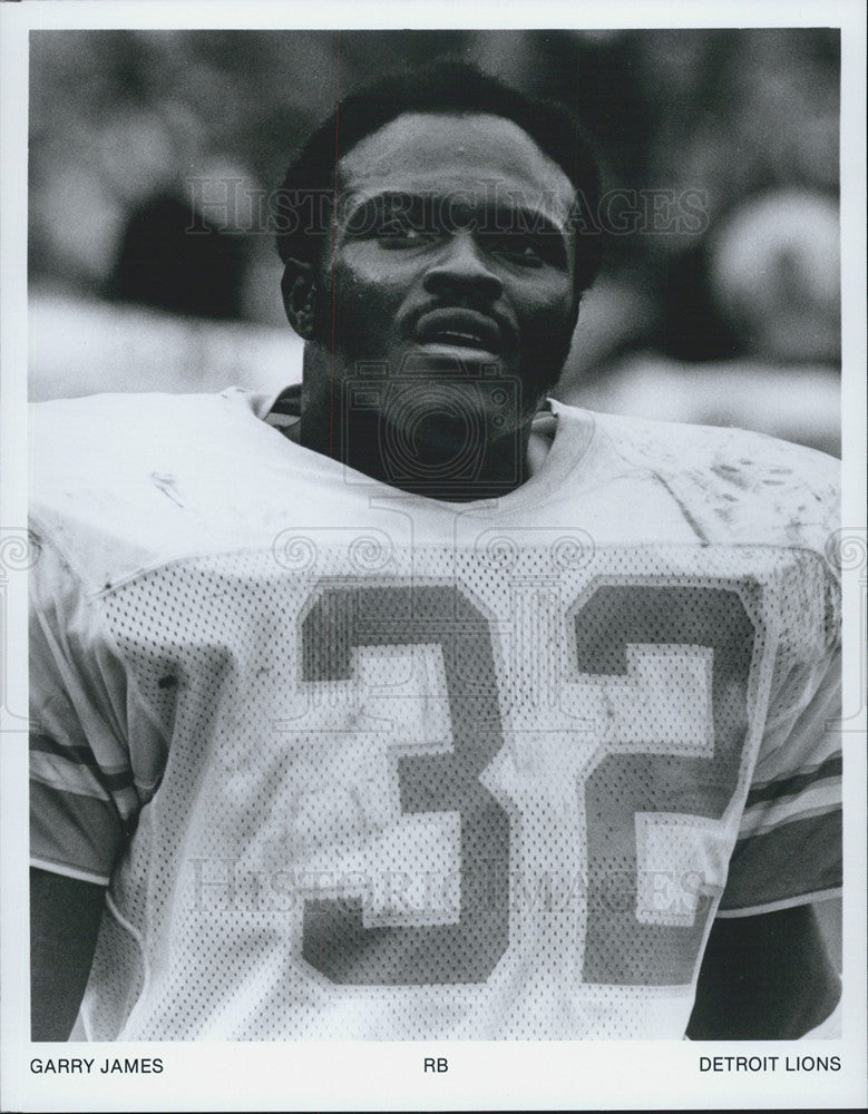 Press Photo Detroit Liond RB Garry James - Historic Images