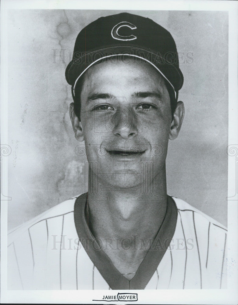 1988 Press Photo Portrait Of Cubs Player Jamie Moyer COPY - Historic Images