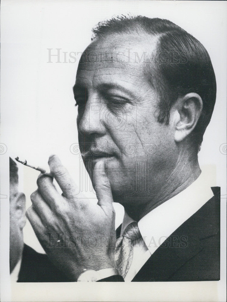 Press Photo Professional Football Commissioner Pete Rozelle - Historic Images