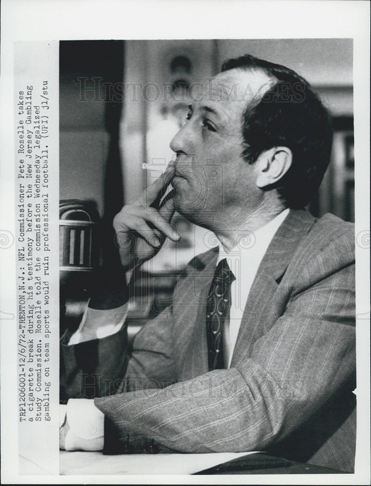 1972 Press Photo NFL Commissioner Pete Roselle - Historic Images