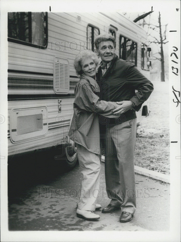 1985 Press Photo Actors Janet Leigh And Harry Guardino In CBS Show On Our Way - Historic Images