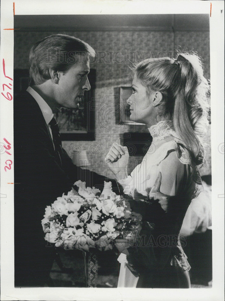 1985 Press PhotoTed Shackelford Joan Van Ark Knots Landing - Historic Images