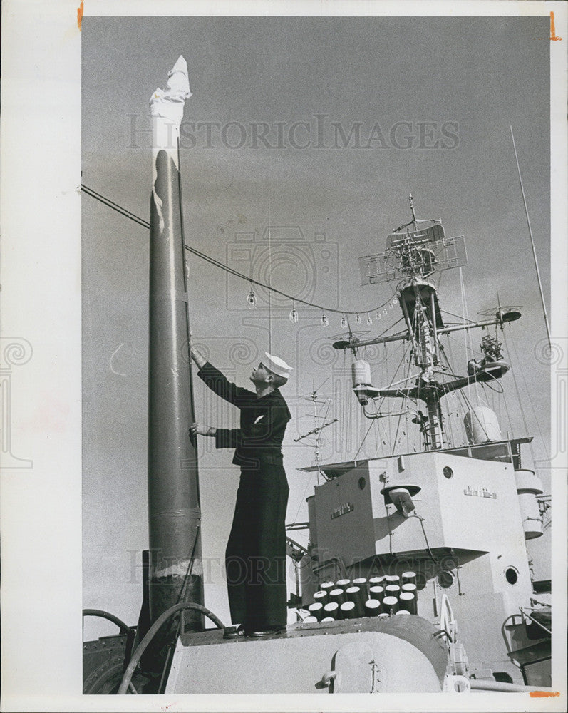 1965 Press Photo USS Greenwood St Petersburg - Historic Images