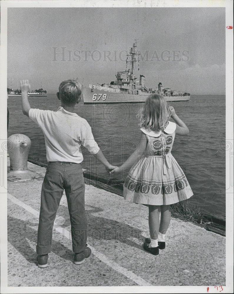 1966 Press Photo USS Greenwood Navy Ship - Historic Images