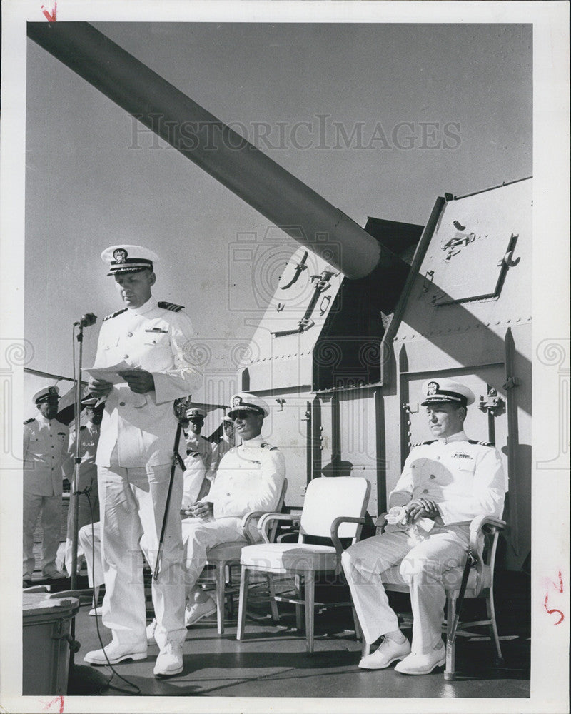 1965 Press Photo Navy Destroyer  
USS Greenwood. - Historic Images