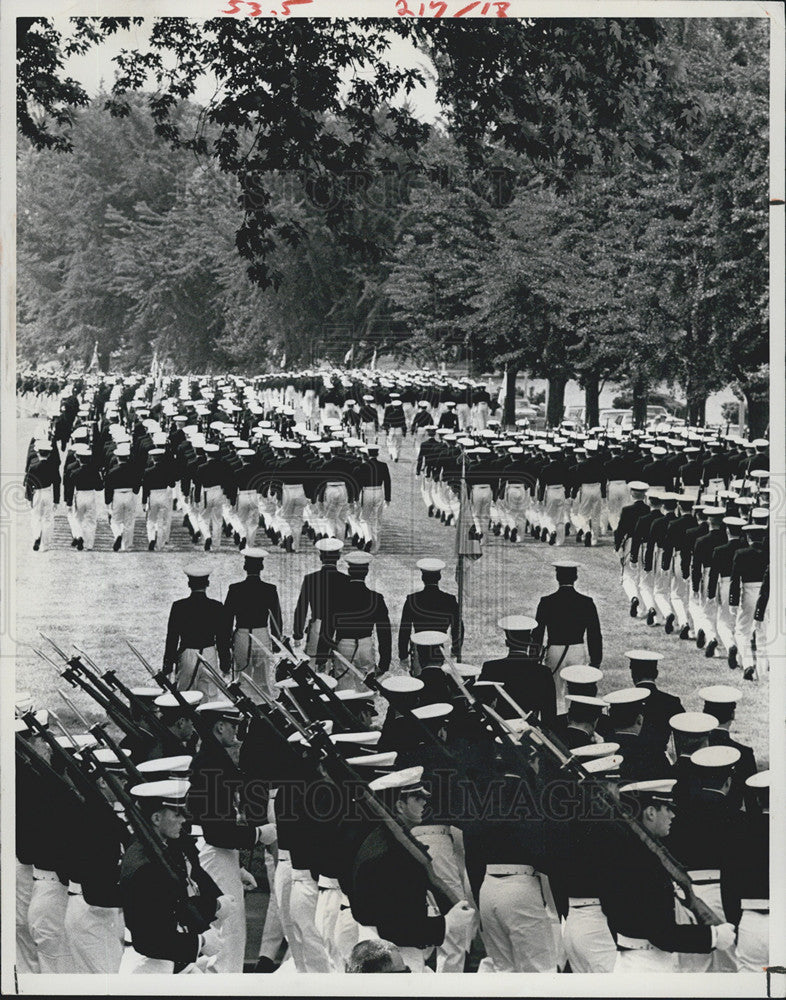 1983 Press Photo Naval Academy Parade - Historic Images