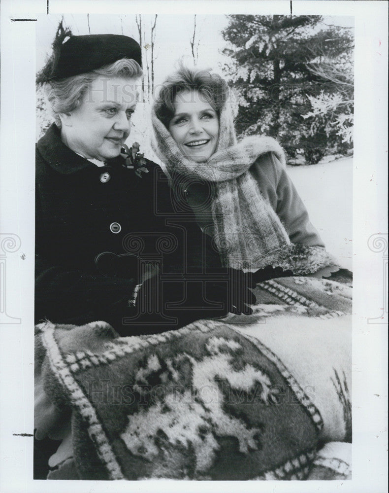 1983 Press Photo Angela Lansbury and Lee Remick in The Gift Of Love: A Christmas - Historic Images