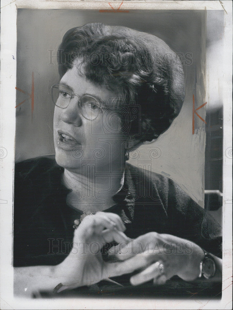 1961 Press Photo Margaret Mead ,anthropologist - Historic Images