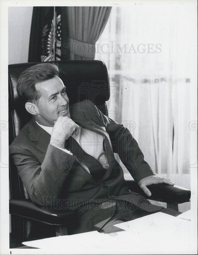 1983 Press Photo Martin Sheen portrays John F. Kennedy in mini series Kennedy - Historic Images