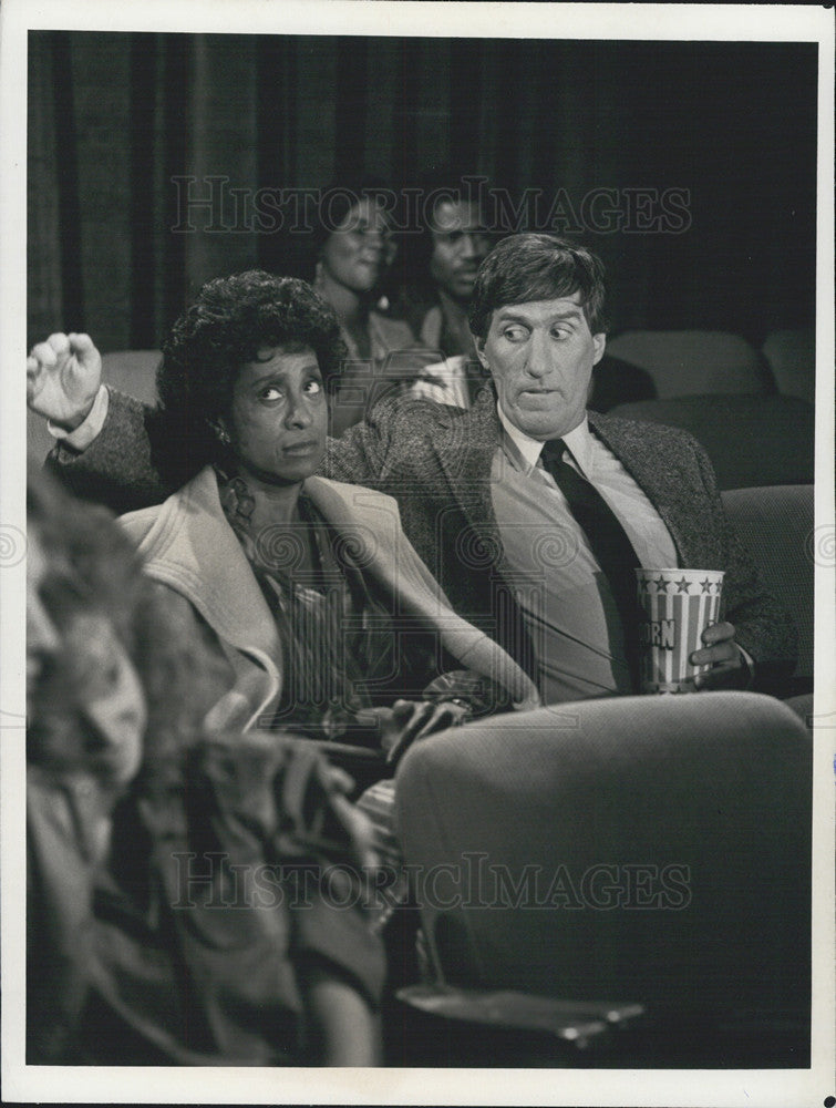 1985 Press Photo Marla Gibbs and Paul Benedict in The Jeffersons - Historic Images