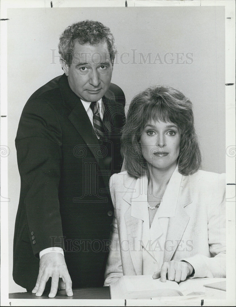 1986 Press Photo Michael Tucker And Jill Eikenberry On NBC Drama Show L.A. Law - Historic Images