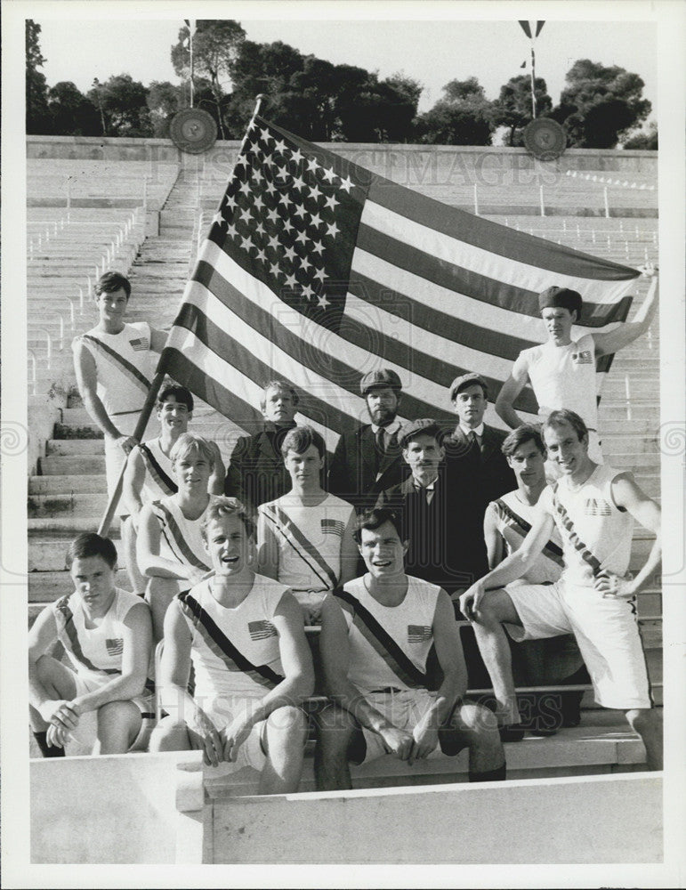 1984 Press Photo cast of TV miniseries The First Olympic s- Athens 1896&quot; - Historic Images