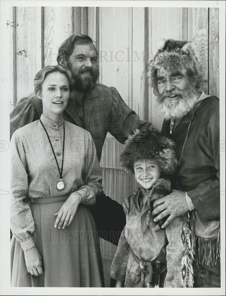 1981 Press Photo Actors Katherine Cannon Merlin Olsen Shannen Doherty Jack Elam - Historic Images