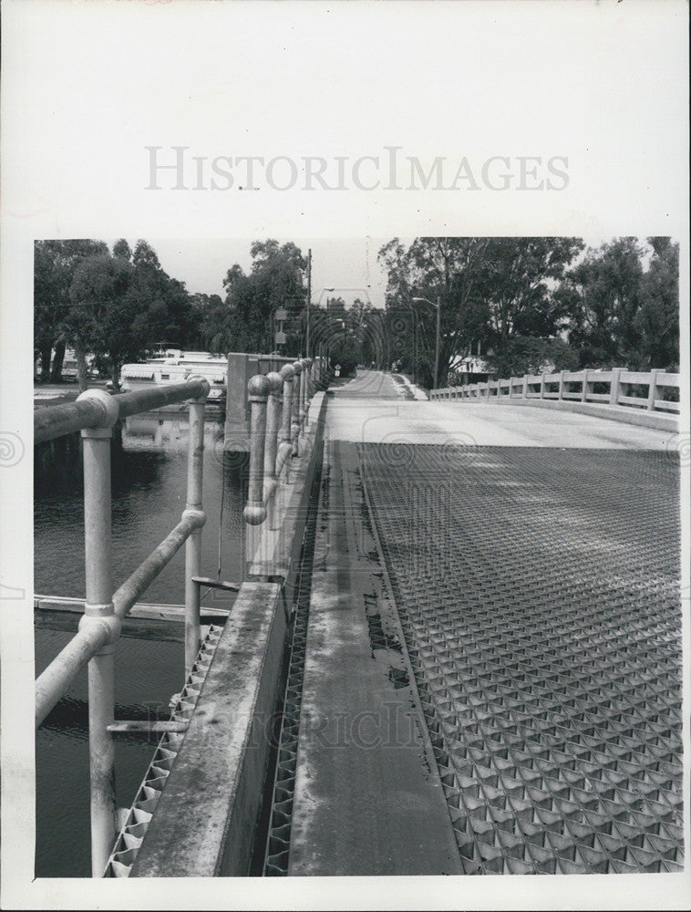 1972 Press Photo Beckett Bridge in tarpon Springs - Historic Images