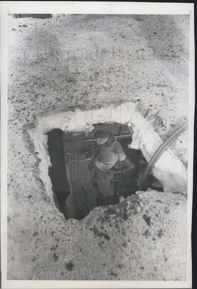 1969 Press Photo SRD Crew Member, US 17 Charlotte County Bridge Repair - Historic Images