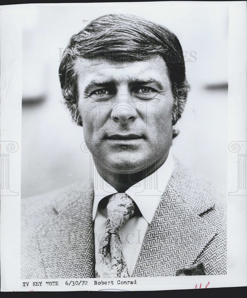 1972 Press Photo of actor Robert Conrad - Historic Images