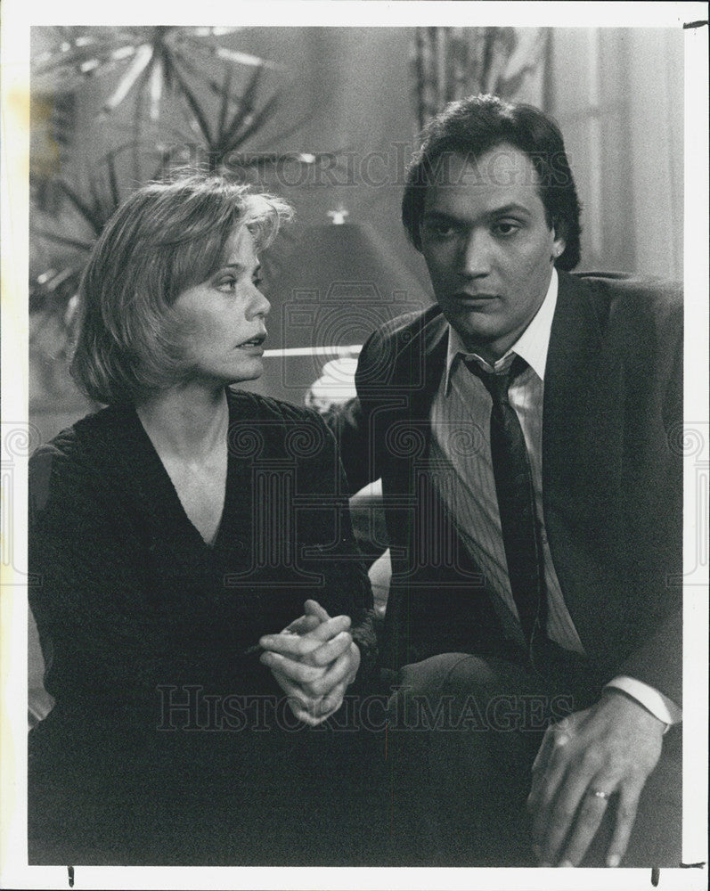 1992 Press Photo Susan Dey and Jimmy Smits star in tv show &quot;L.A. Law&quot; - Historic Images